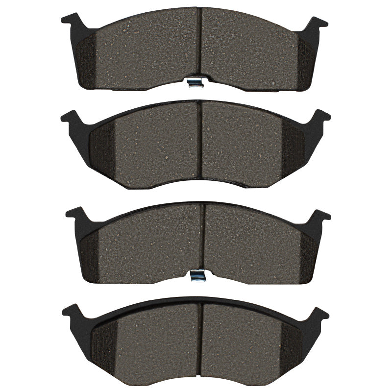 R1 Concepts OE front ceramic brake pads for Dodge Intrepid 1998-2004, showing the brake pad set with mounting hardware.