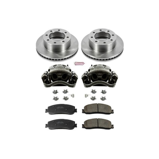 PowerStop OE brake calipers for 2012 Ford F-350 Super Duty front Autospecialty kit with calipers visible in the image