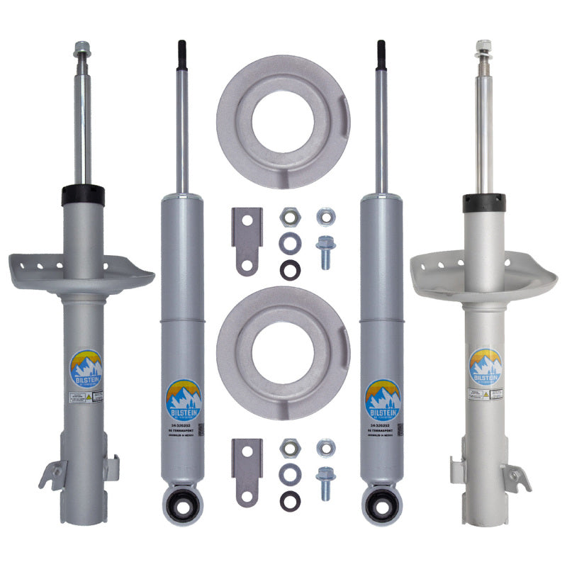 Bilstein B8 TerraSport suspension kit for 2009-2013 Subaru Forester, showing shocks and struts with 1.5-inch front and 1.25-inch rear lift