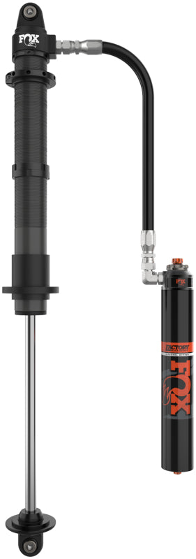 FOX Factory Race 2.5 x 12 coilover shock with internal bypass, remote control, and DSC adjuster for off-road vehicle suspension.