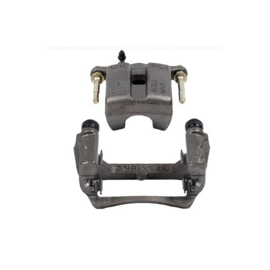 PowerStop OE front left brake caliper with bracket for Mazda MX-5 Miata 2006-2015, showing the caliper assembly and mounting bracket.