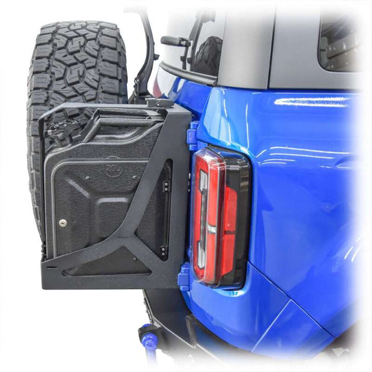 TURN Offroad Ford Bronco tailgate with mount for jerry can, designed for 2021+ models, durable offroad tailgate accessory.