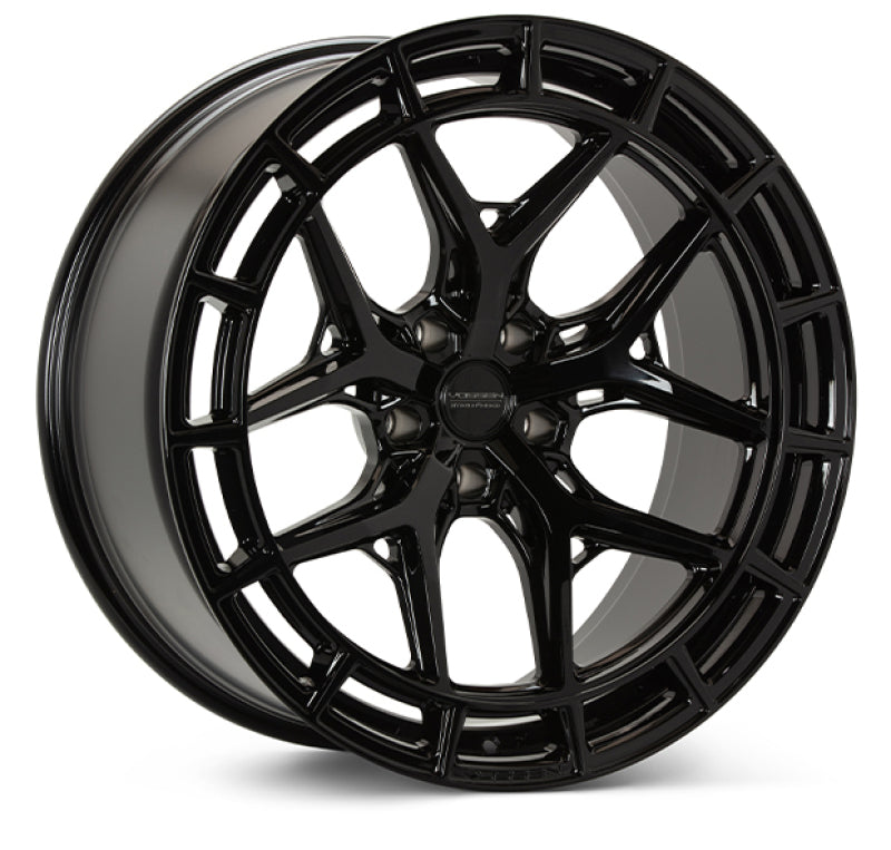 Vossen HFX-1 forged wheel, 23x10.5 inches, gloss black finish, 5x130 bolt pattern, ET25 offset, mid-profile design