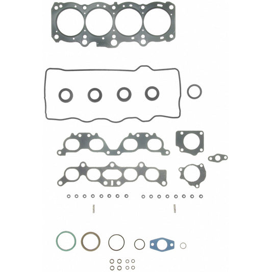 Fel-Pro Toyota RAV4 HS 9797 PT PermaTorque engine cylinder head gasket set with gaskets and components laid out.
