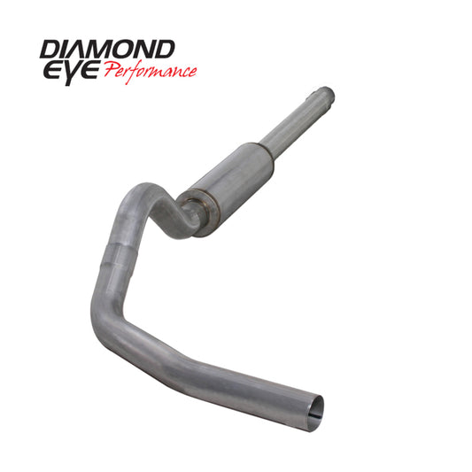 Diamond Eye Performance Catback exhaust system for 94-97 Ford 7.3L F250/F350 PowerStroke with polished stainless steel finish.