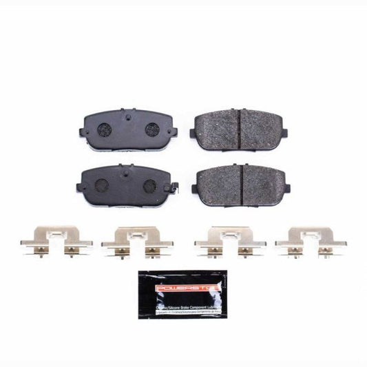PowerStop rear track day brake pads for 2017-2019 Fiat 124 Spider, racing brake pads for enhanced stopping performance.
