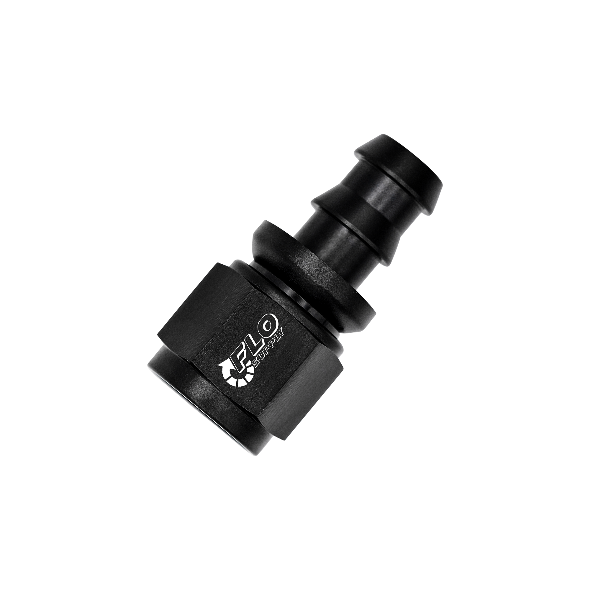 Flo Supply 10AN Push-On Straight Swivel Hose End