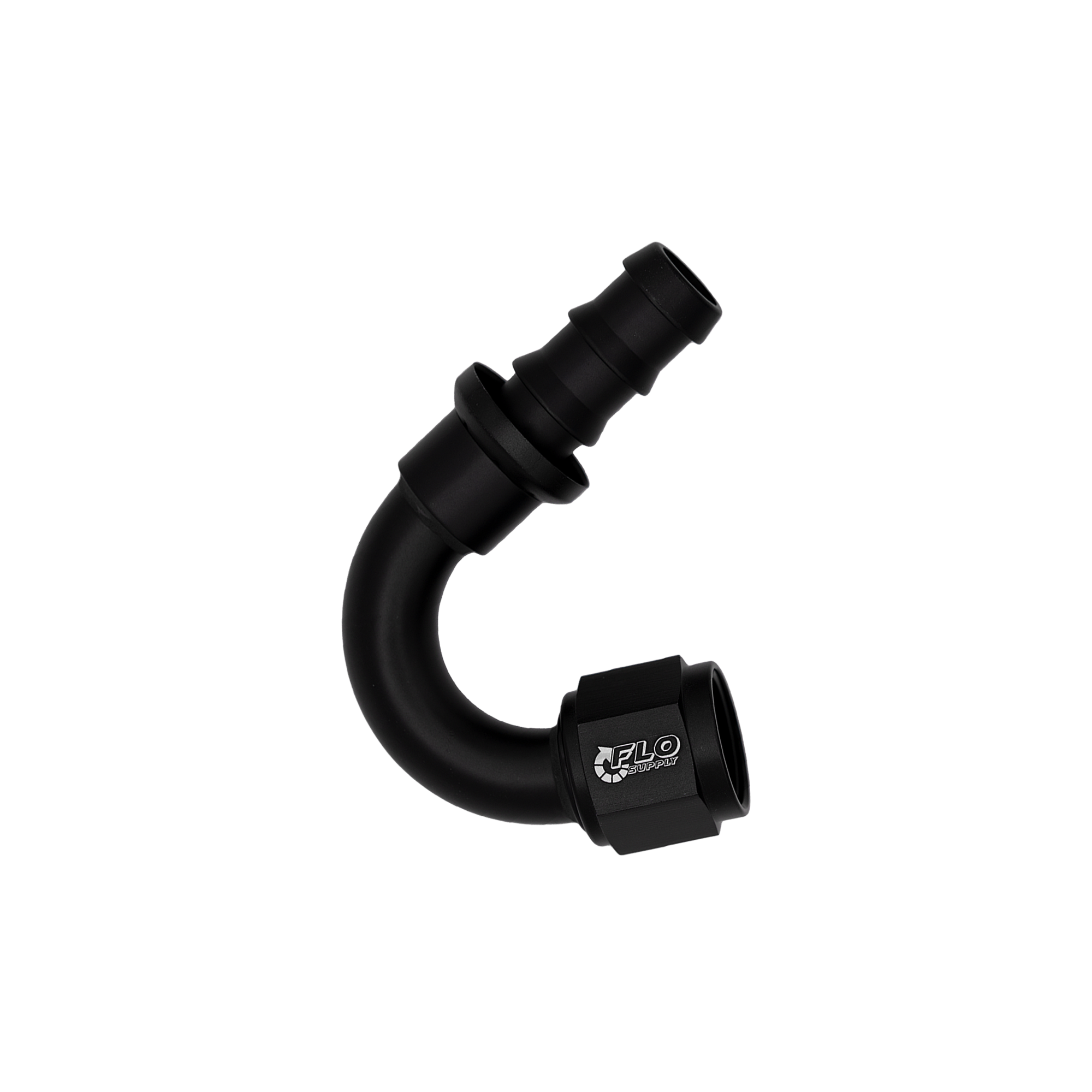 Flo Supply 4AN Push-On 150 Degree Swivel Hose End