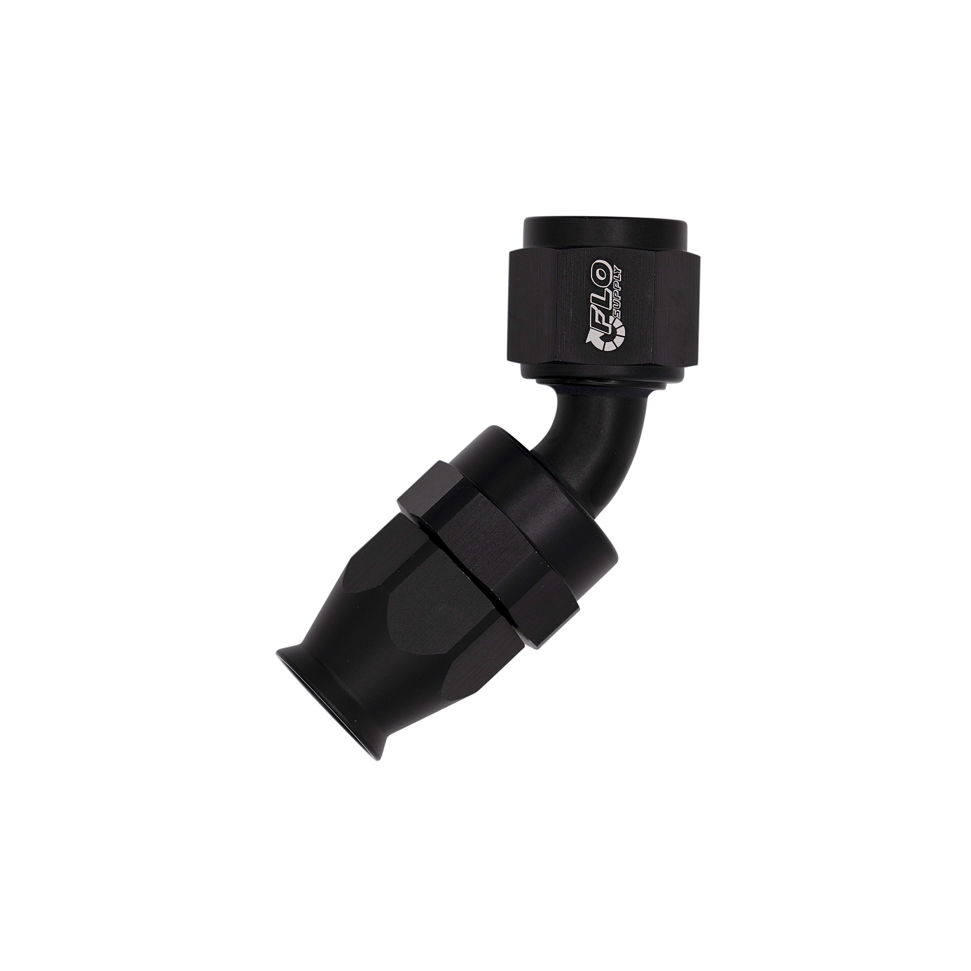 Flo Supply 16AN PTFE 45 Degree Swivel Hose End
