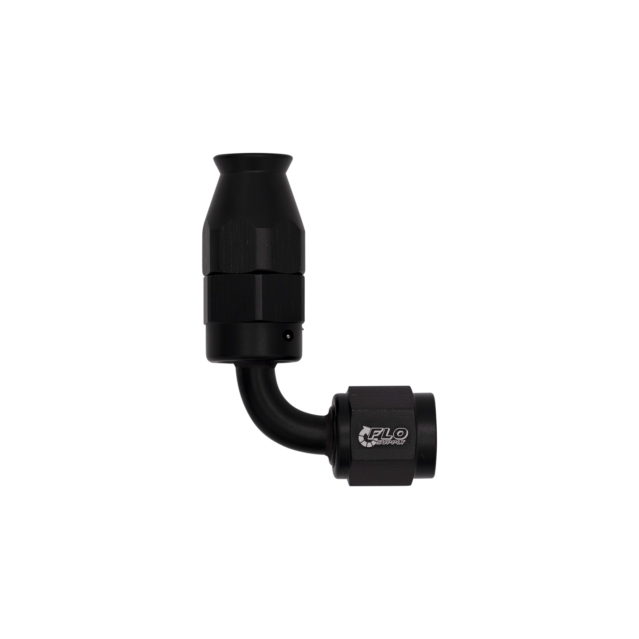 Flo Supply 4AN PTFE 90 Degree Swivel Hose End
