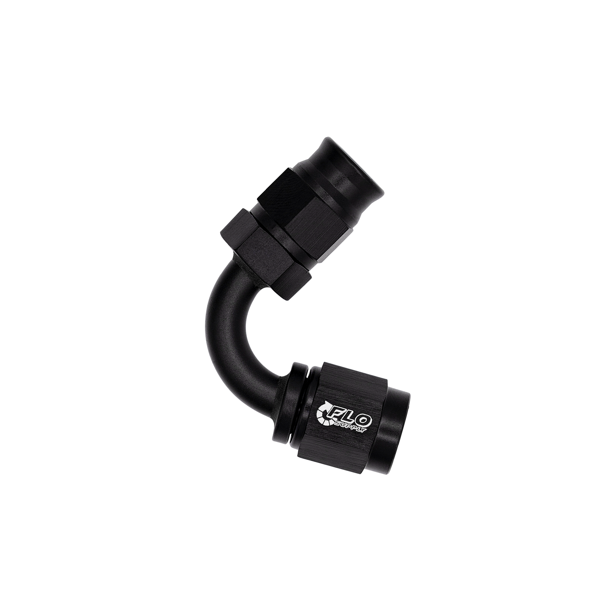 Flo Supply 4AN PTFE 120 Degree Swivel Hose End