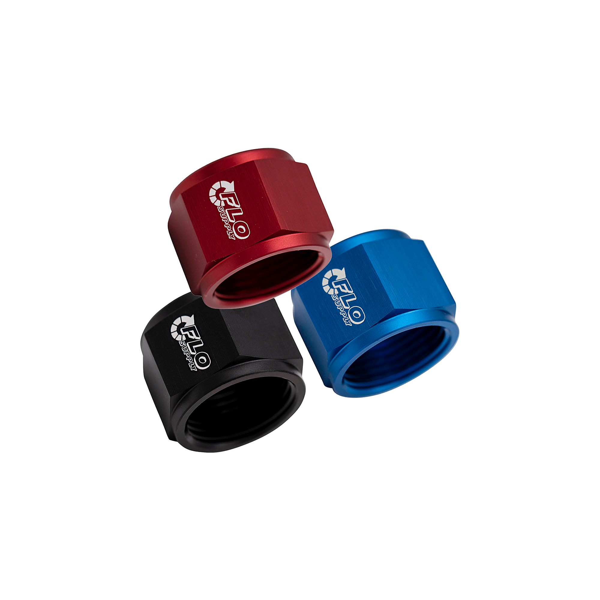 Flo Supply 3AN Blue Tube Nut
