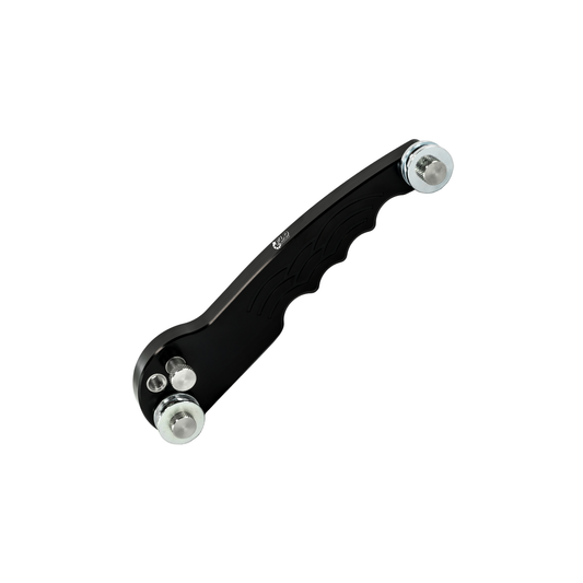 Flo Supply tubing bender for 1/16" to 1/4" tubing, used for precise bending in tubing fabrication projects.