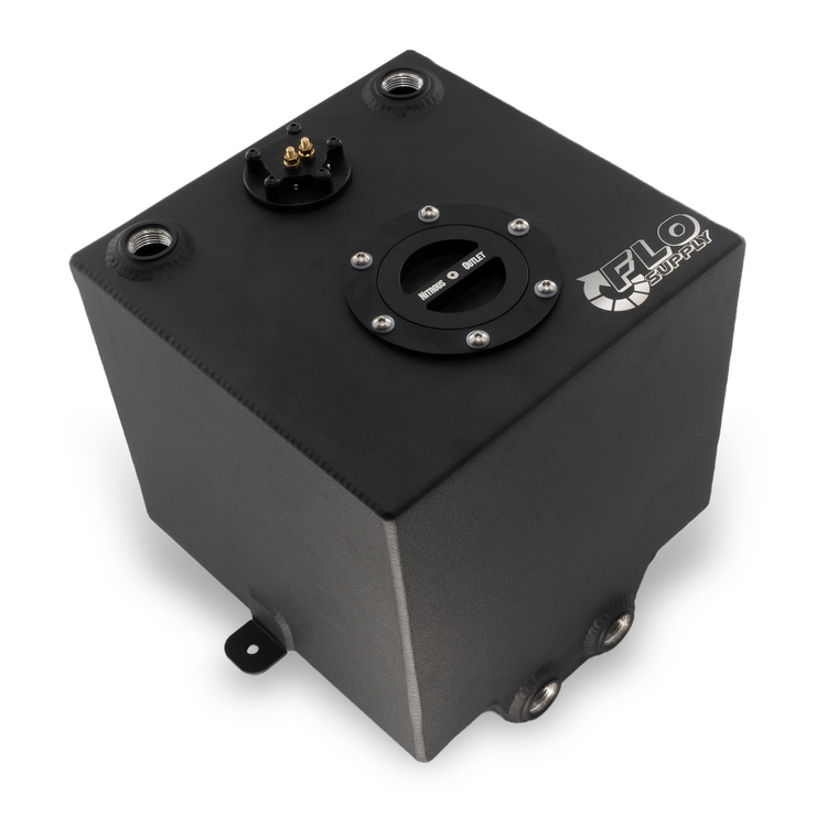 Flo Supply Universal Fuel Cell With Fuel Level Sensor - 5 Gallon/12AN Female ORB Bungs