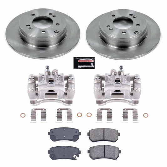 PowerStop rear brake kit with calipers for 2015 Hyundai Tucson, OE-style brake components, automotive repair parts