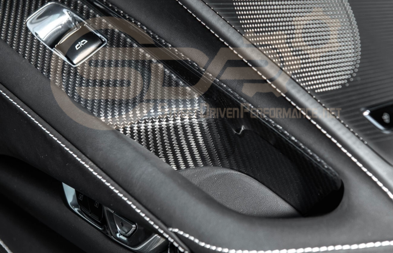 2020-Up Corvette C8 Coupe | CARBON FIBER Door Window Switch Control Panel Cover