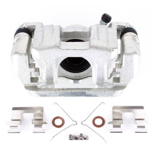 PowerStop rear right OE brake caliper with bracket for Acura MDX 2014-2016, showing detailed metal components and mounting points.