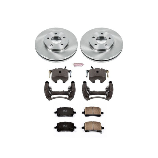PowerStop OE front brake kit with calipers for Chevrolet HHR 2008-2011, including rotors and brake components.