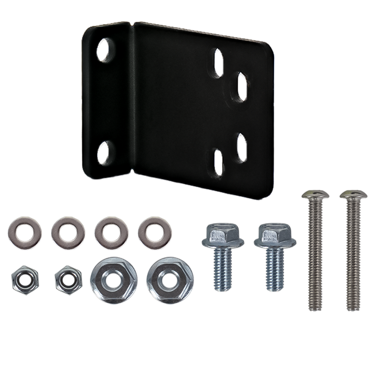 Flo Supply 90 Degree Solenoid Bracket for Single 3-Port Boost Control Solenoid Valve