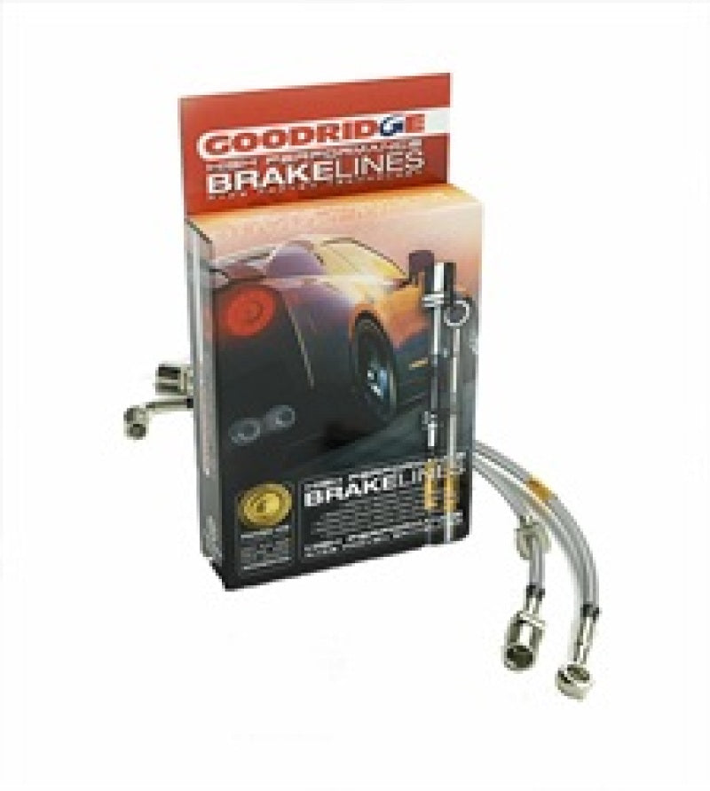 Goodridge stainless steel brake line kit for Chevrolet Camaro ZL1, featuring durable, flexible brake lines with fittings.