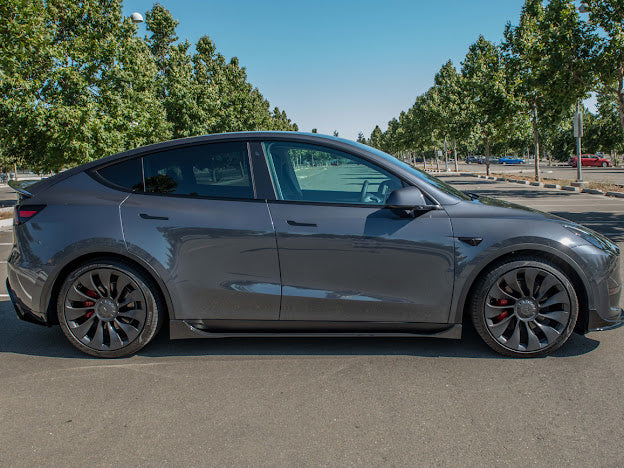 2020-UP TESLA MODEL Y PERFORMANCE SIDE SKIRTS ROCKER PANELS GROUND EFFECTS