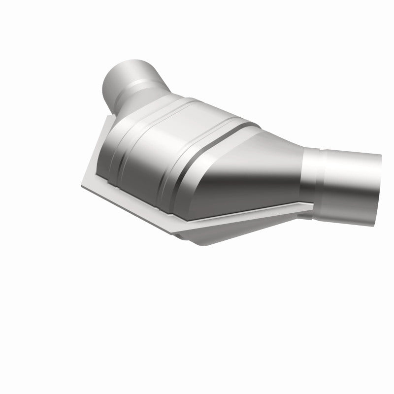 MagnaFlow Universal Catalytic Converter 2.25 inch Angled O/O PC2 Front