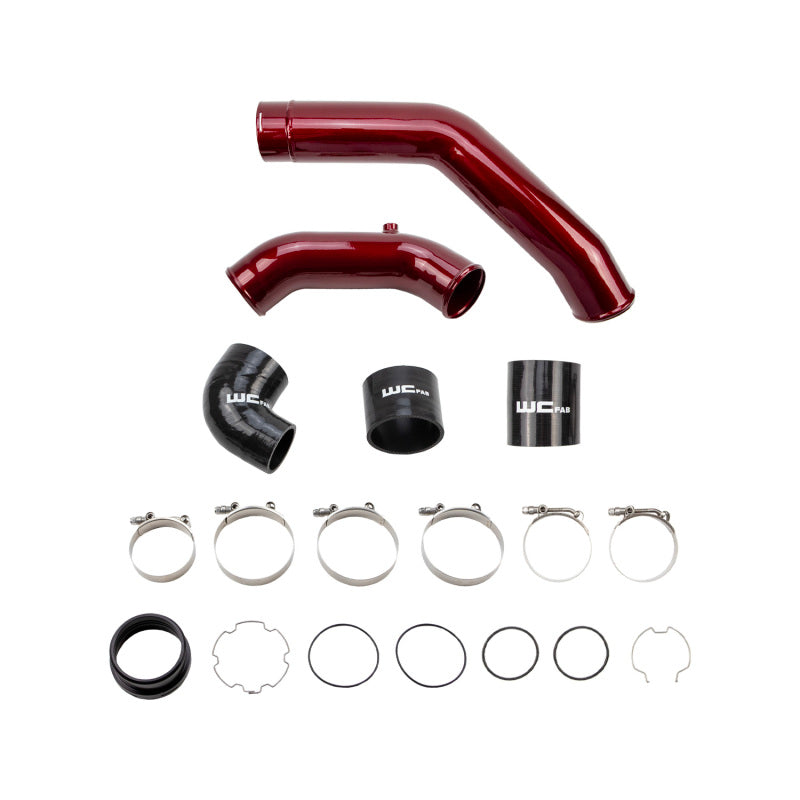 Wehrli 17-25 Ford 6.7L Power Stroke High Flow Intercooler Pipe Kit - Gloss Black