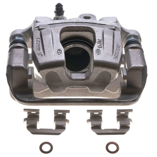 PowerStop OE rear left caliper with bracket for 2017-2018 Genesis G80, automotive brake component, black metal finish