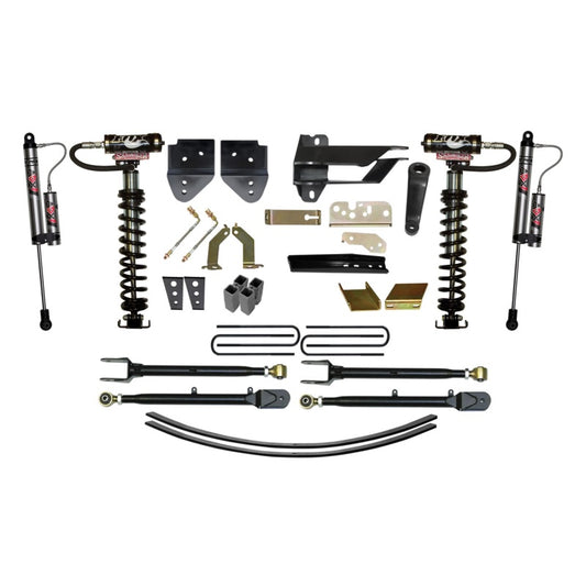 Skyjacker 8.5-inch coilover lift kit for 2017 Ford F250/F350 4WD trucks, showing coilover components and suspension setup.