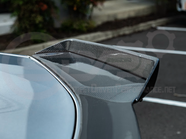 2023-Up CORVETTE C8 Z06 / E-RAY / ZR1 | Z06 FACTORY STYLE CARBON FIBER REAR SPOILER WING WITH 1.5 INCH EXTENDED WICKERBILL WINGLETS
