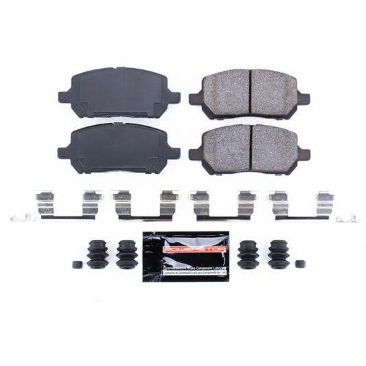 PowerStop Z23 Evolution Sport brake pads for Chevrolet Cobalt front, with hardware, designed for performance braking.