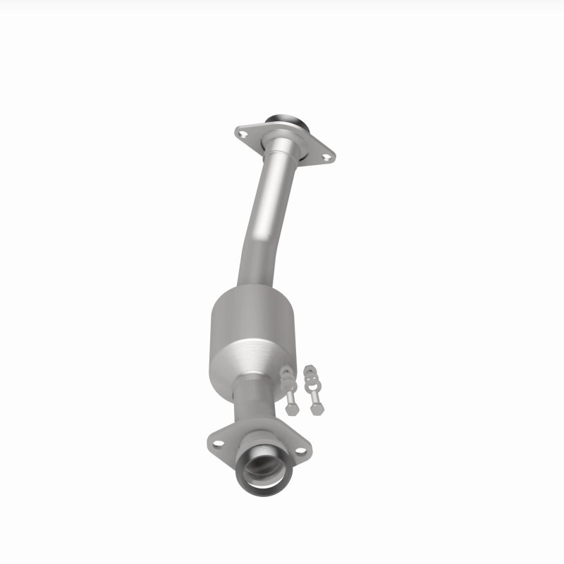 MagnaFlow catalytic converter for Nissan NV200 2.0L, direct fit, shown installed on vehicle with exhaust system components.