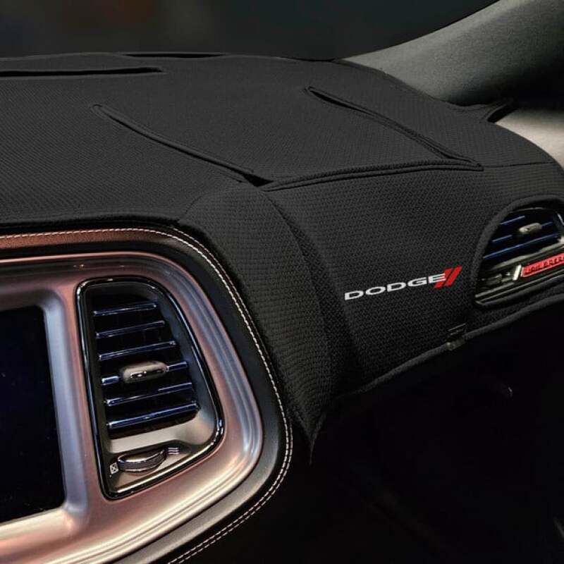 Covercraft 15-23 Dodge Challenger Limited Edition Custom Dash Cover with Dodge Logo
