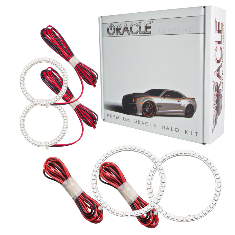 Oracle Lighting Nissan 370 Z 09-20 LED dual halo headlight kit with white rings, featuring precise daytime running lights.