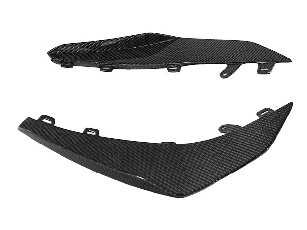 2023+ CHEVROLET CORVETTE C8 Z06 & E-RAY | Z07 PERFORMANCE PACKAGE CARBON FIBER LIP SPLITTER GROUND EFFECTS WITH CANARDS