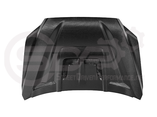 2022-UP TOYOTA TUNDRA | SDP CARBON FIBER FRONT VENTED HOOD WITH SIDE VENTS