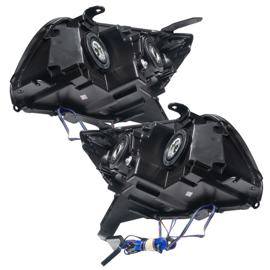 Oracle Lighting red LED halo headlights for 2006-2009 Toyota 4-Runner, pre-assembled automotive headlight with halo accents.