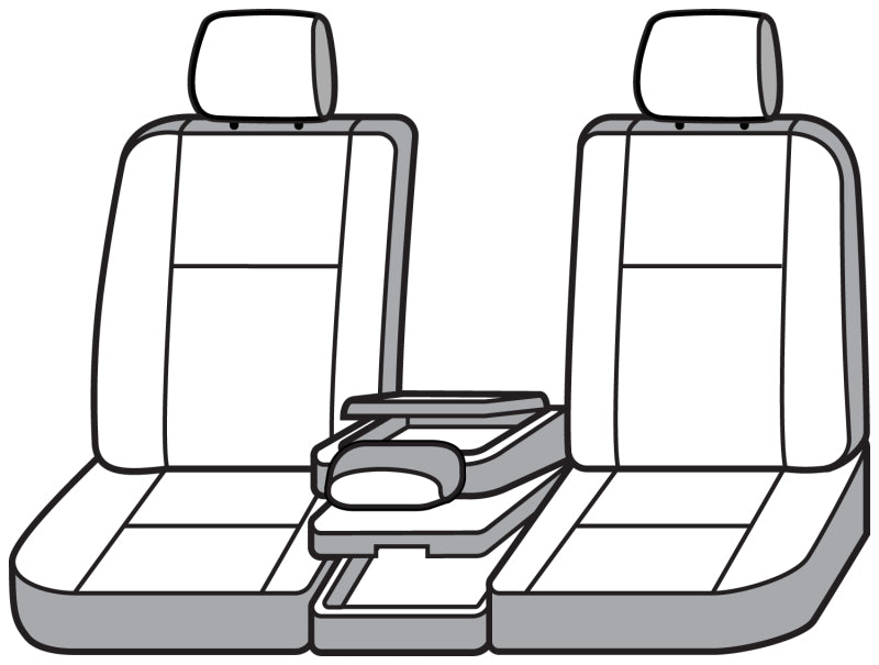 Covercraft Carhartt Super Dux front seat cover for Ford F250 F350 2011-2016, in gravel, durable custom seat protection.