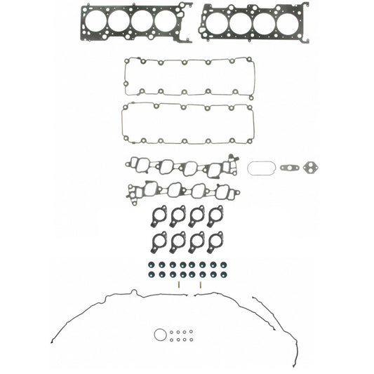 Fel-Pro Ford F-150 cylinder head gasket set, PermaTorque HS 9790 PT-15 engine gaskets displayed on a flat surface.