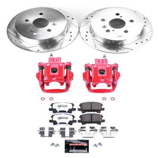 PowerStop rear Z36 brake kit with calipers for Lexus RX330 2004-2006, designed for truck and tow performance braking.