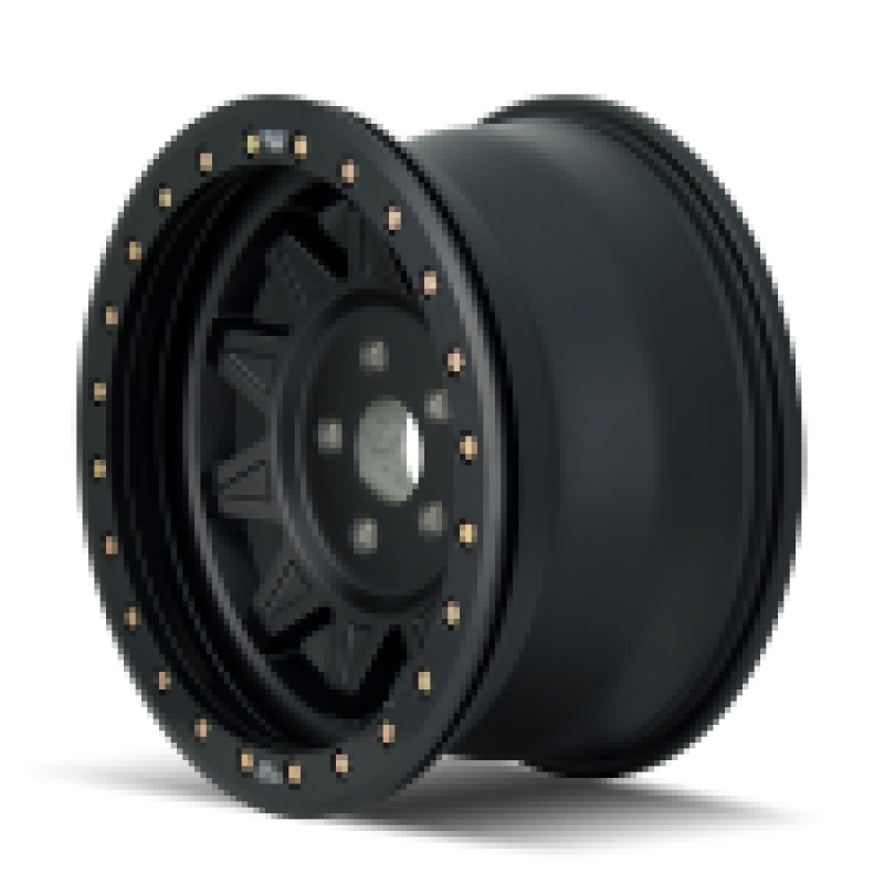 Dirty Life Roadkill Race 17x9 cast matte black beadlock wheel with 6x139.7 bolt pattern, -14mm offset, and 106mm hub for off-road vehicles.