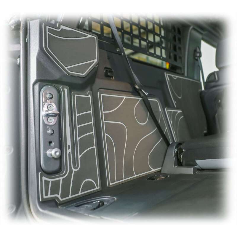 TURN Offroad Ford Bronco 2-Door cargo area foam protector kit in black, designed for offroad cargo organization and protection.