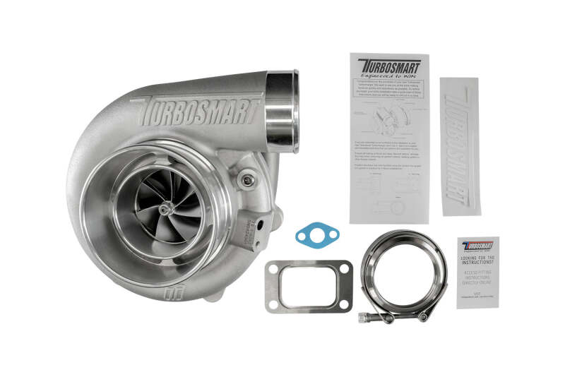 Turbosmart TS-1 Turbocharger 6262 T3 1.10AR externally wastegated turbocharger with compressor wheel and wastegate components visible.