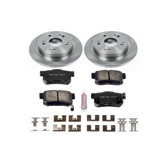 PowerStop rear OE brake kit for 2013-2015 Acura ILX, includes brake pads and rotors, auto specialty replacement parts