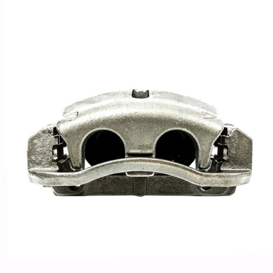 PowerStop OE front right brake caliper with bracket for Ford F-150 2005-2008, showing detailed metal components and mounting points.