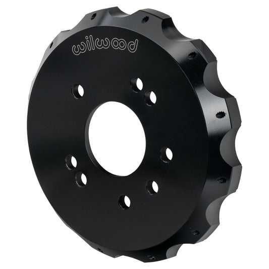 Wilwood 12x8.75 4x4.50 / 5x4.50 brake rotor hat with .925 offset, black finish, for big brake rotors, 2-piece design
