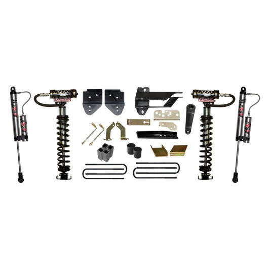 Skyjacker 6-inch coilover lift kit for 2017 Ford F350 4WD, showing the coilover suspension components and installation setup.