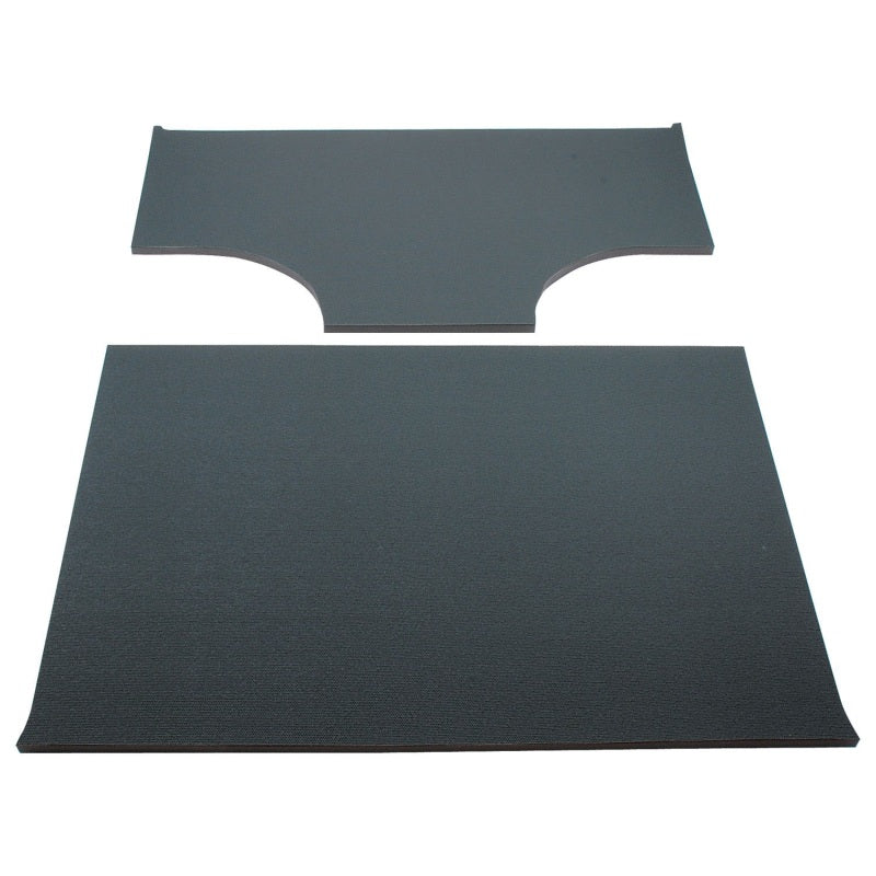 Black DEI 03-06 Jeep Wrangler TJ 2-door hard top with speaker pods boom mat headliner, 2-piece set, interior accessory.