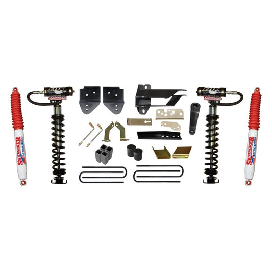Skyjacker 6-inch coilover lift kit for 2017 Ford F250 4WD, showing the coilover components and installation parts.