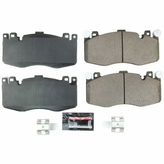 PowerStop Z23 Evolution Sport brake pads for BMW M5 front, high-performance brake pads with hardware included.